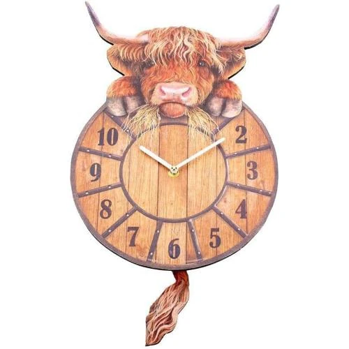 Horloge Murale Highland Tickin, NEMESIS NOW, Vintage - Vue principale
