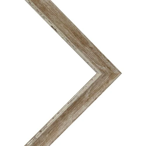 Zoom sur Porte Photo Nordique Bois Marron, Verre Vieilli, Design