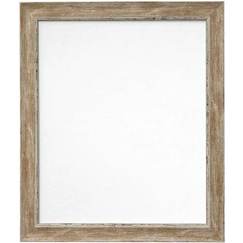 Porte Photo Nordique Bois Marron, Verre Vieilli, Design - Vue principale