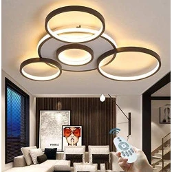 Plafonnier LED Moderne Ghy, Dimmable, Design Anneau