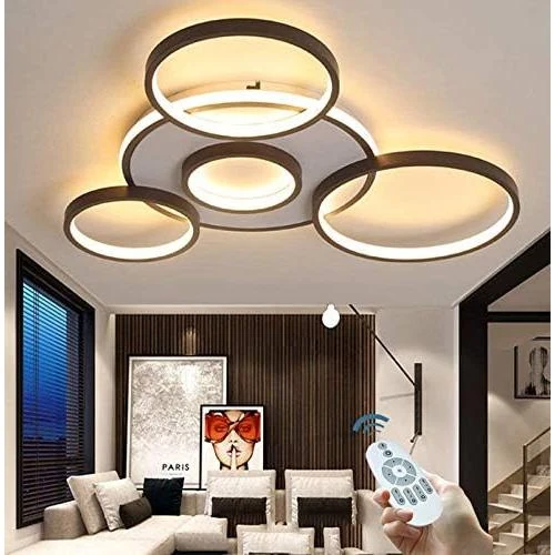 Plafonnier LED Moderne Ghy, Dimmable, Design Anneau - Vue principale
