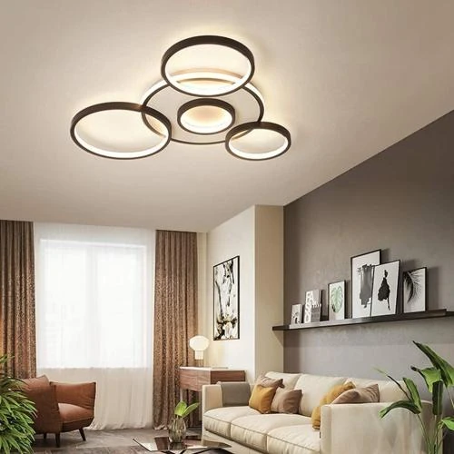 Zoom sur Plafonnier LED Moderne Ghy, Dimmable, Design Anneau