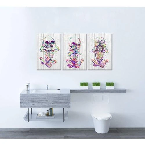 Zoom sur Tableaux Muraux Amusants, Décoration Chambre Moderne