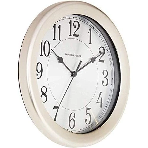 Détail de Horloge Murale Poissons Howard Miller, Nickel Brosse, Moderne