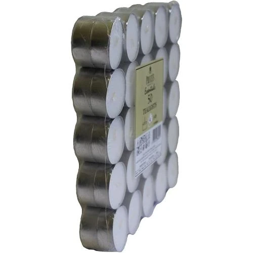 Zoom sur Bougies chauffe-plat blanches, lot de 50, longue durée