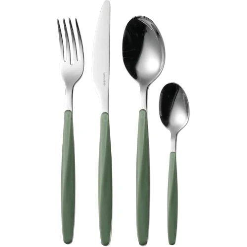 Guzzini My Fusion, Set 24 Couverts Vert Olive - Vue principale