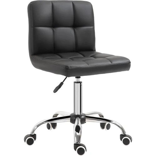 Chaise Bureau Ergonomique Vinsetto Noir Design Contemporain - Vue principale