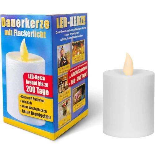 Bougie funéraire LED NECESITAS, qualité supérieure, longue durée - Vue principale