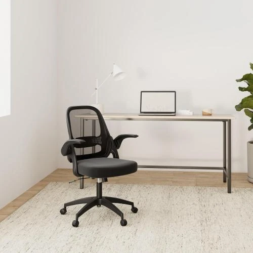 Détail de Fauteuil Bureau Ergonomique Songmics, Noir, Pivotant, Réglable