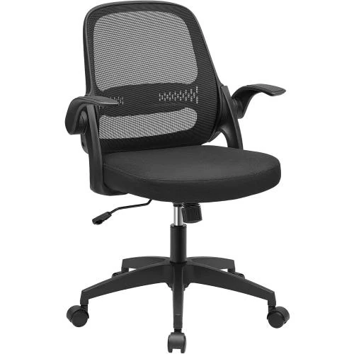 Fauteuil Bureau Ergonomique Songmics, Noir, Pivotant, Réglable - Vue principale