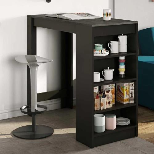 Zoom sur Meuble Bar Noir, Béton, Design Symbiosis Aravis