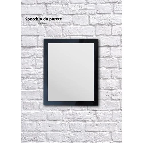 Zoom sur Miroir Mural Cadre Argenté King Collection