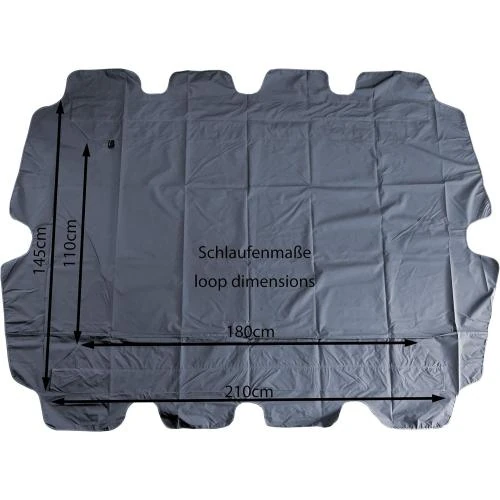 Zoom sur Quick Star Toit Balancelle Gris Imperméable Toile Rechange