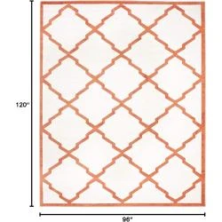 Tapis de Salon Rectangulaire Safavieh Lila Beige Bleu Polypropylène en situation