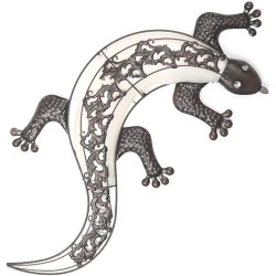 HI Lampe Solaire Murale Gecko LED, Éclairage Extérieur