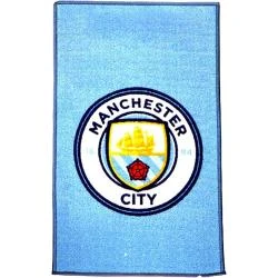 Tapis imprimé écusson officiel Manchester City FC