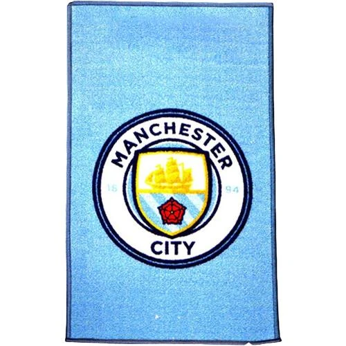 Tapis imprimé écusson officiel Manchester City FC - Vue principale