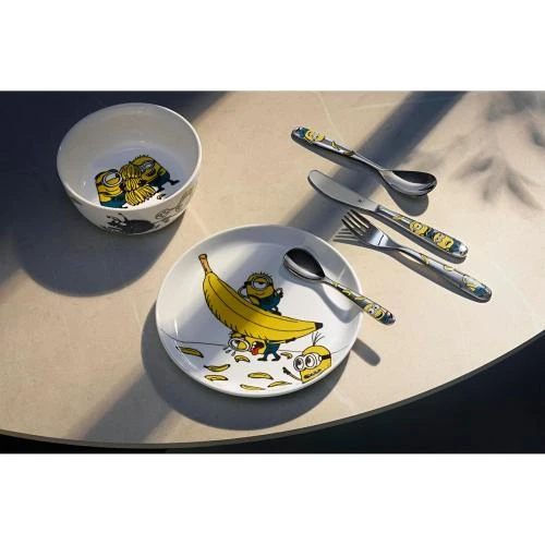 Détail de Couverts Minions enfants, acier inoxydable, lave-vaisselle
