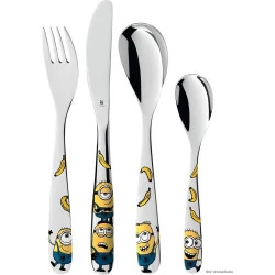 Couverts Minions enfants, acier inoxydable, lave-vaisselle