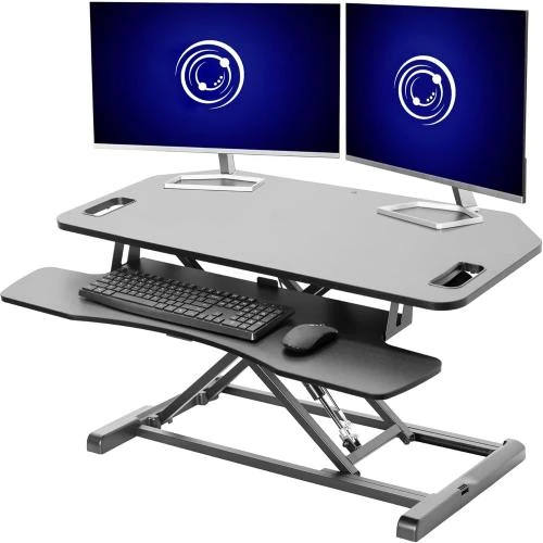 VIVO Convertisseur Bureau Metal Noir Ergonomique - Vue principale