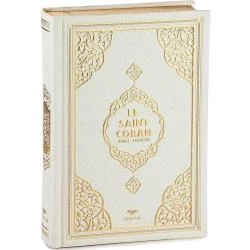 Imani Aksa Saint Coran Arabe Français, Tapis prière Blanc