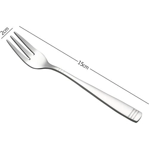 Détail de Easymanie Fourchettes à Gâteaux, Acier Inoxydable, Lot 12