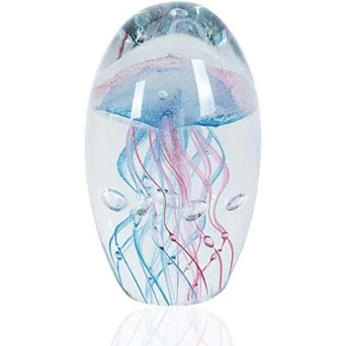 Figurine Méduse en Verre Soufflé EUSTUMA - Idéal Cadeau Anniversaire - Vue principale