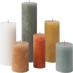 Bougies Rustiques Bolsius Longue Durée - Décoration Intérieure Éco-responsable