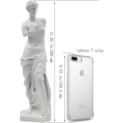 Statue Venus de Milo, décoration mythologie grecque, blanche en situation