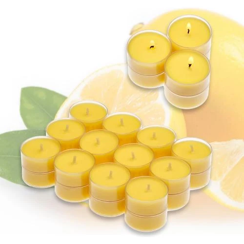 Zoom sur Bougies chauffe-plat ambiance Smart Planet, parfum agrumes