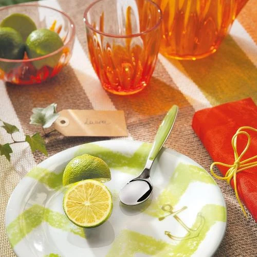 Détail de Guzzini, Ménagère 24 Pièces, Élégance Blanc