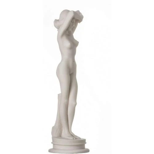 Zoom sur Aphrodite Statue Sexy Femme Nue Albâtre BeautifulGreekStatues