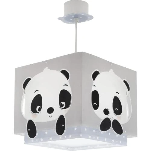 Détail de Lampe Suspension Enfant Ours Panda Animaux Bleu Lustre