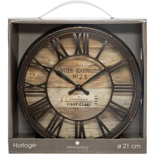 Détail de Horloge à Poser Vintage Atmosphera, Élégance Intérieure