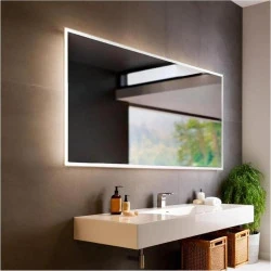 Miroir Salle de Bain LED, Éclairage Luna, Anti-buée