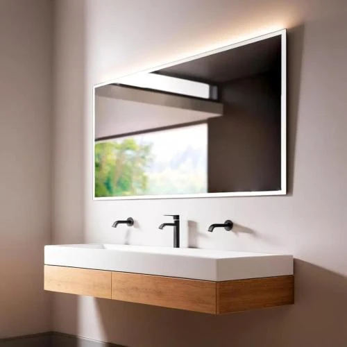Détail de Miroir Salle de Bain LED, Éclairage Luna, Anti-buée