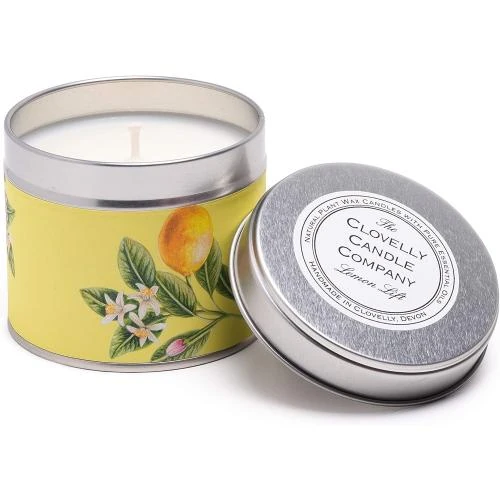 Détail de Bougie Artisanale Végane Naturelle, Parfum Citron Fraîcheur
