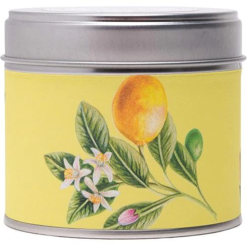 Zoom sur Bougie Artisanale Végane Naturelle, Parfum Citron Fraîcheur