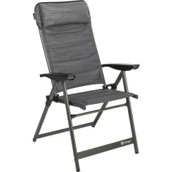 Chaise Camping Pliable Slimline Anthracite, 5 Positions