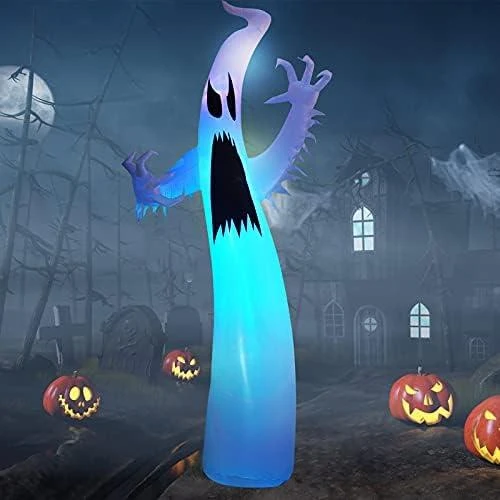 EBANKU Fantômes Gonflables Halloween, Décorations LED Extérieures - Vue principale