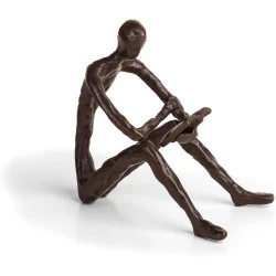 Sculpture Lecture Bronze Danya B, Décoration Élégante