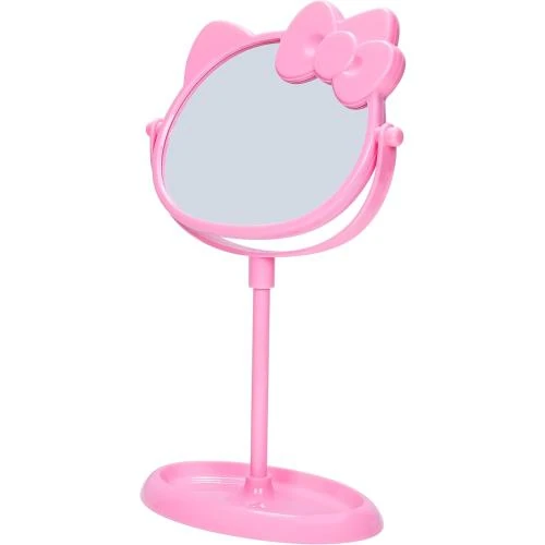 Miroir maquillage compact rose, rangement bureau élégant - Vue principale