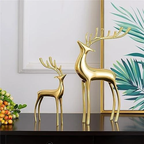 Détail de Sculptures Métalliques Renne pour Décoration Intérieure et Bureau