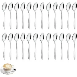 Gymdin 24 Cuillères Café Acier Inoxydable Lave-Vaisselle