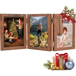Cadre Photo Pliable Czemo, Collage 3-6 Photos Décoratif