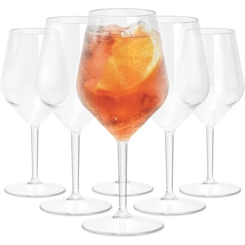 Verres à vin blanc, rouge, Tritan, incassables, réutilisables - Vue principale