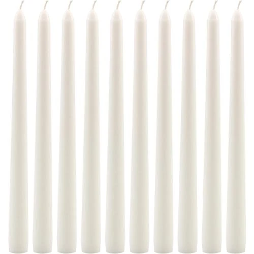Bougies coniques non parfumées, lot 10, Stonebriar - Vue principale