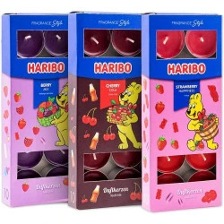 Bougies parfumées HARIBO, lot 30, Berry Mix, Cherry Cola