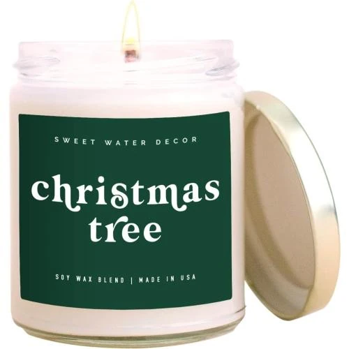 Bougie soja Sweet Water Decor sapin Noël, parfum pin, menthe - Vue principale