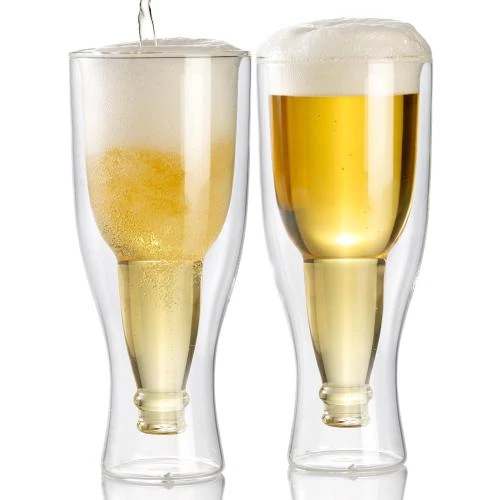 Verres à bière double paroi infactory, 33 cl - Vue principale
